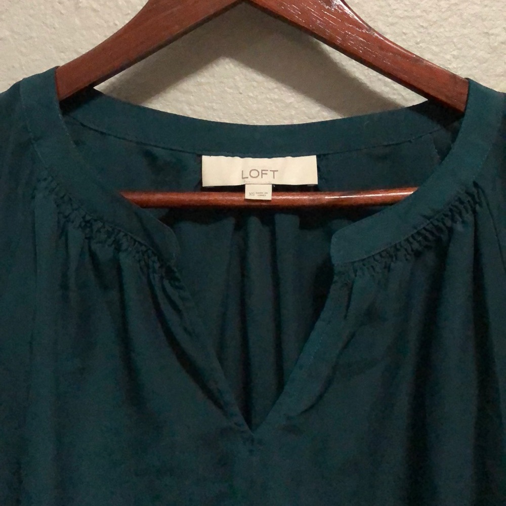 Dark Teal Blouse - Picture 2 of 5